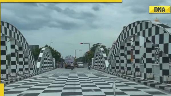 病毒视频:TN桥在奥运会前被画成国际象棋，人们对此反应不一