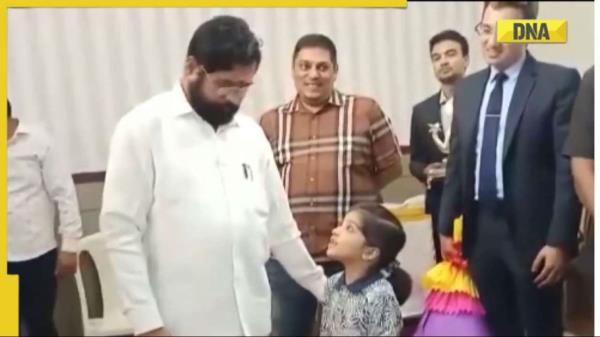 病毒视频:马哈拉施特拉邦女孩问埃克纳特·辛德是否能成为首席部长，帮助洪水灾民