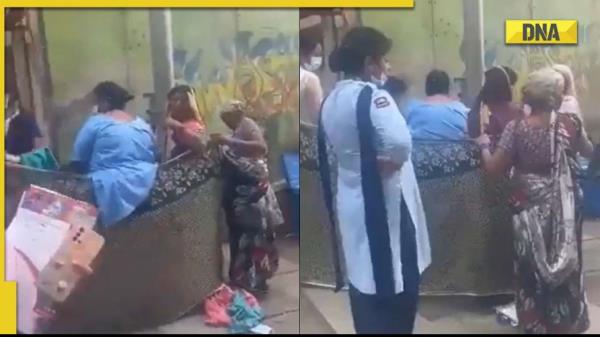 观看视频:德里Safdarjung医院拒绝入院后，一名妇女在路上分娩