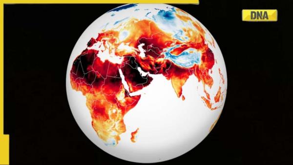 全球热浪:美国宇航局发布的图片显示，欧洲、亚洲、非洲的气温出现了惊人的上升