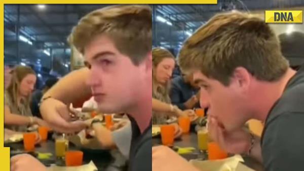 走红视频:外国人用手努力吃“desi”式食物;网友赞赏的努力