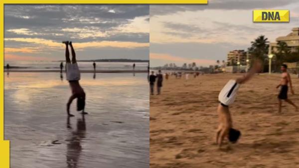 Man performs 42 backflips in one go at Mumbai's Juhu beach, leaves internet stunned