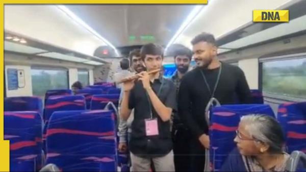 Viral video: Vande Bharat Express passenger breaks internet, plays 'Vande Matram' on train